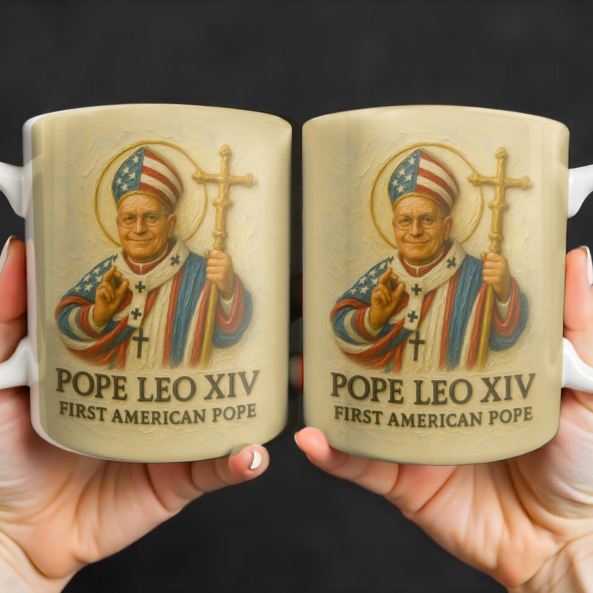 Pope Leo XIV First American Pope, Pope with American Flag