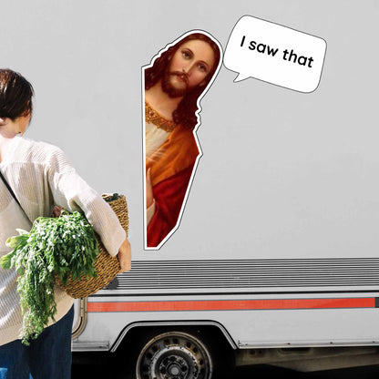 I Saw That, Religious Figure With Speech Bubble