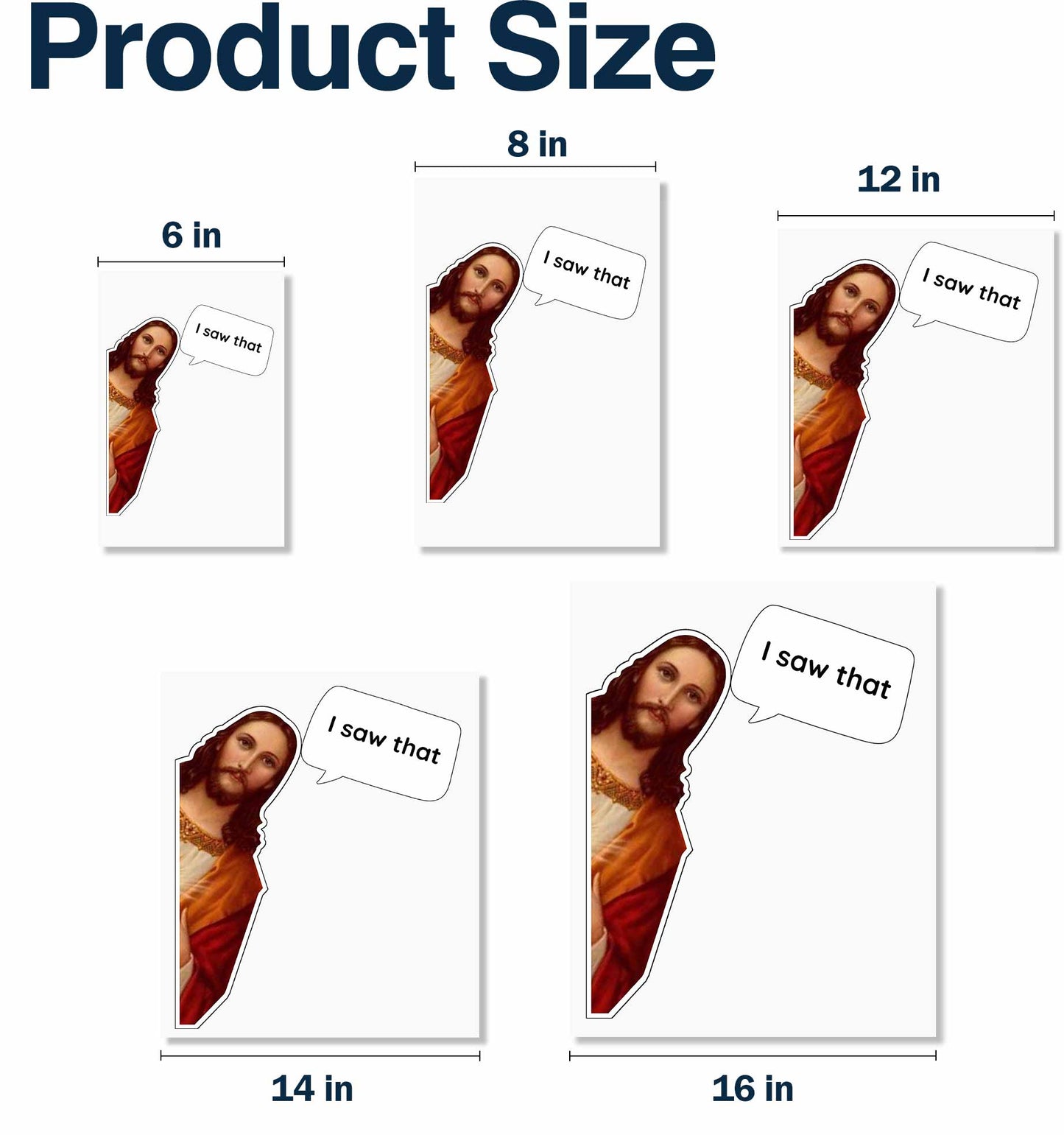 I Saw That, Religious Figure With Speech Bubble