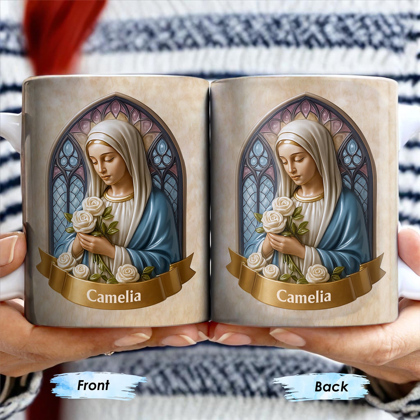 Celebrate Faith and Devotion, Stained Glass Religious Figure