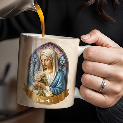 Celebrate Faith and Devotion, Stained Glass Religious Figure