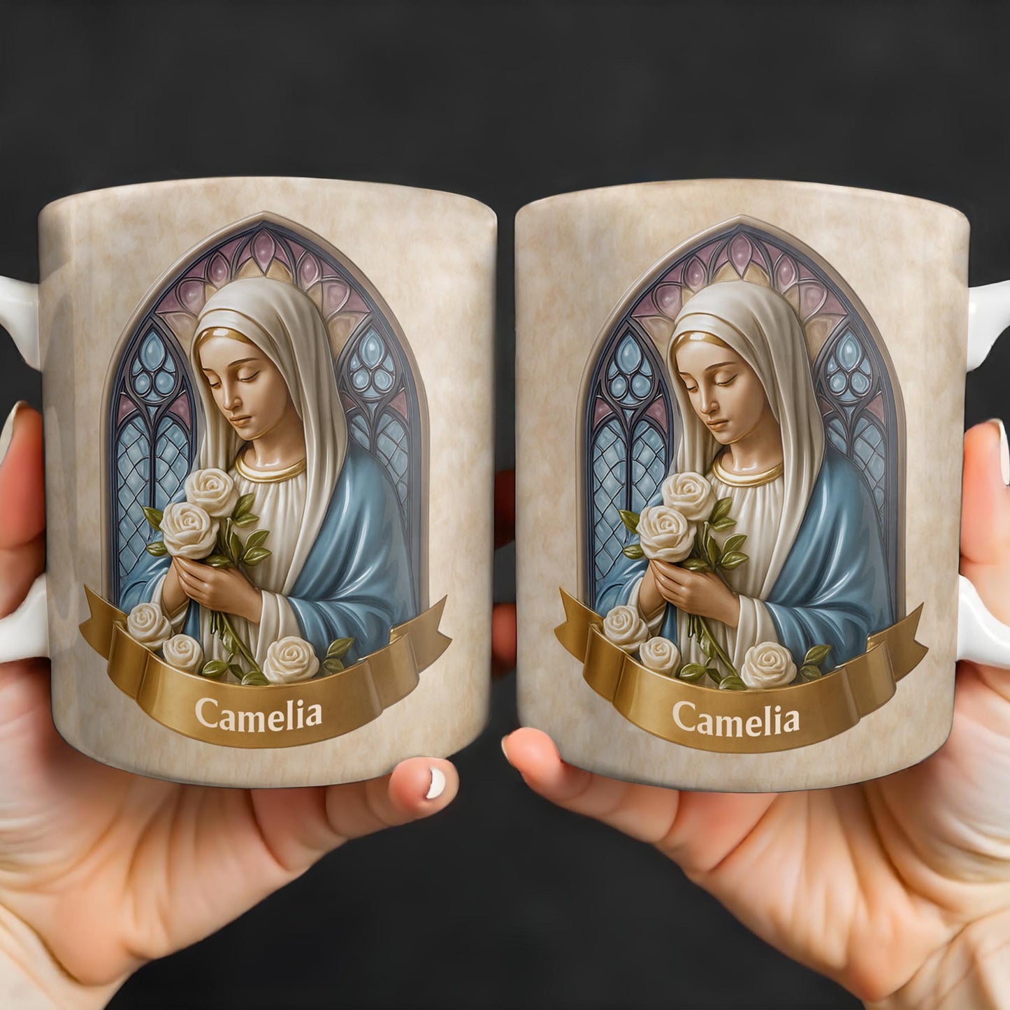 Celebrate Faith and Devotion, Stained Glass Religious Figure