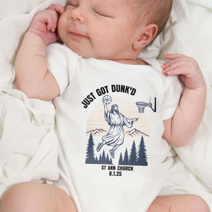 Just Got Dunk'd, Religious Figure With Basketball Hoop