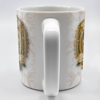 Hail Full Of Grace The Lord Is With You Virgin Mary And Roses