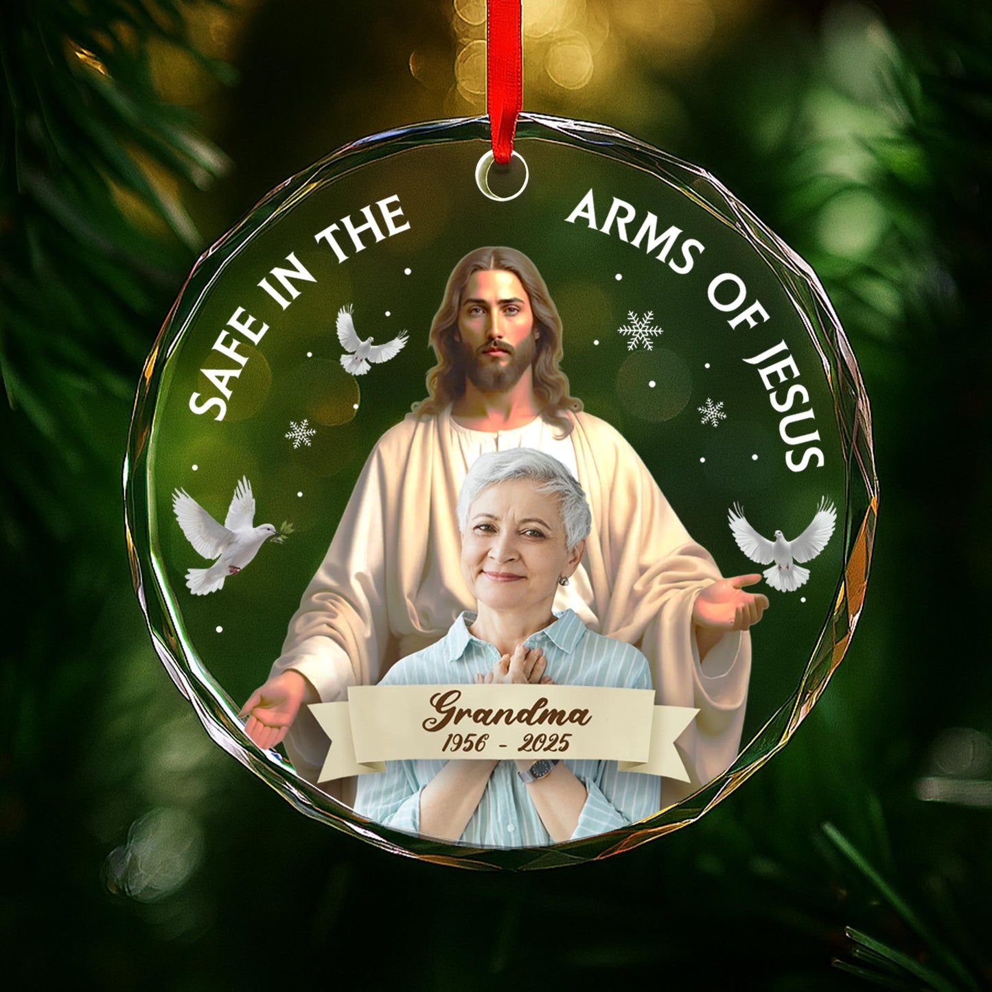 Safe in the Arms of Jesus Featuring Jesus and Dove