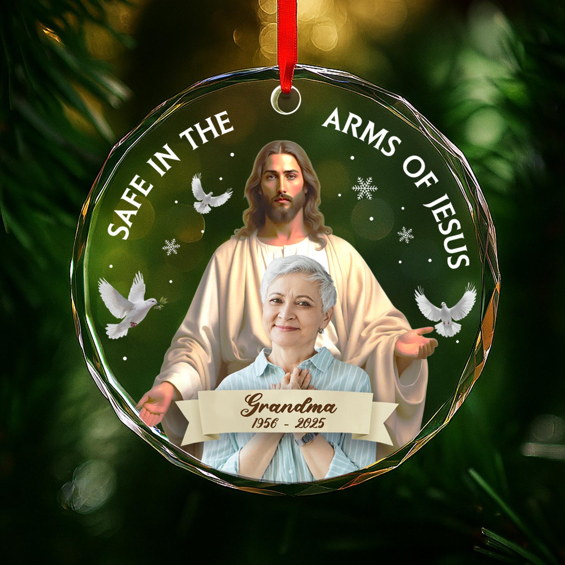Safe in the Arms of Jesus Featuring Jesus and Dove