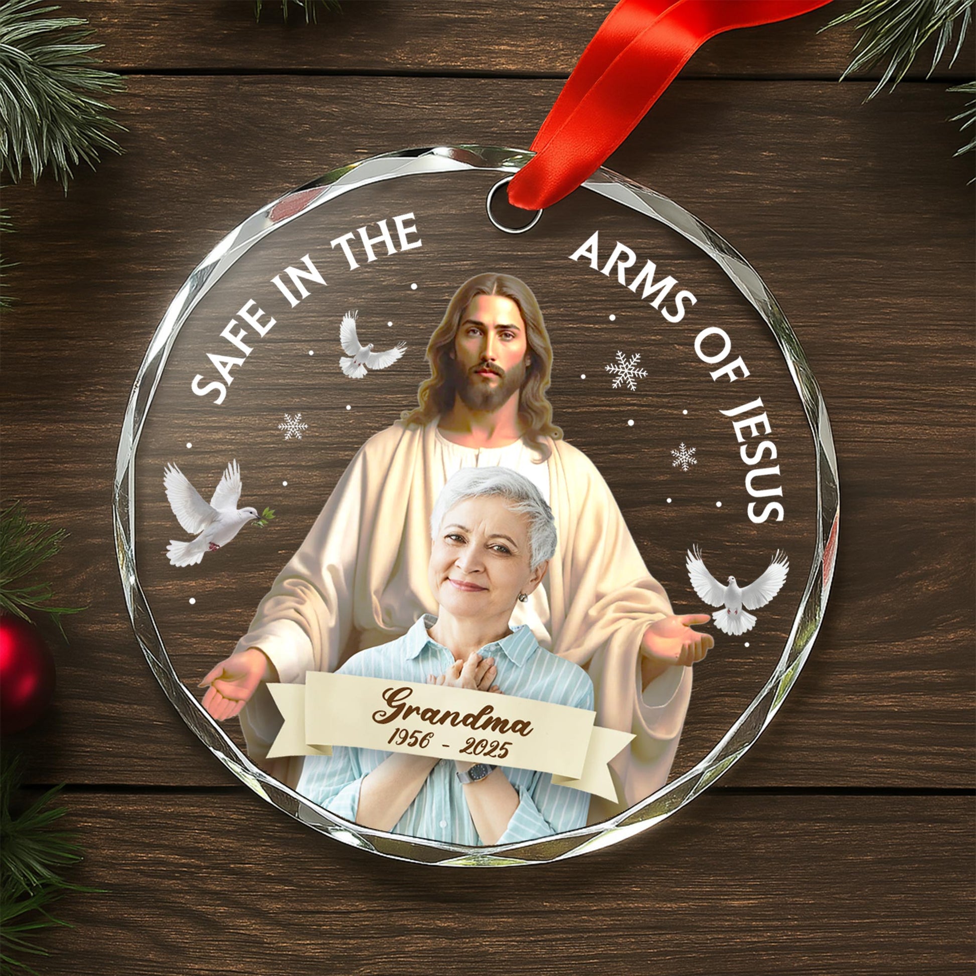 Safe in the Arms of Jesus Featuring Jesus and Dove