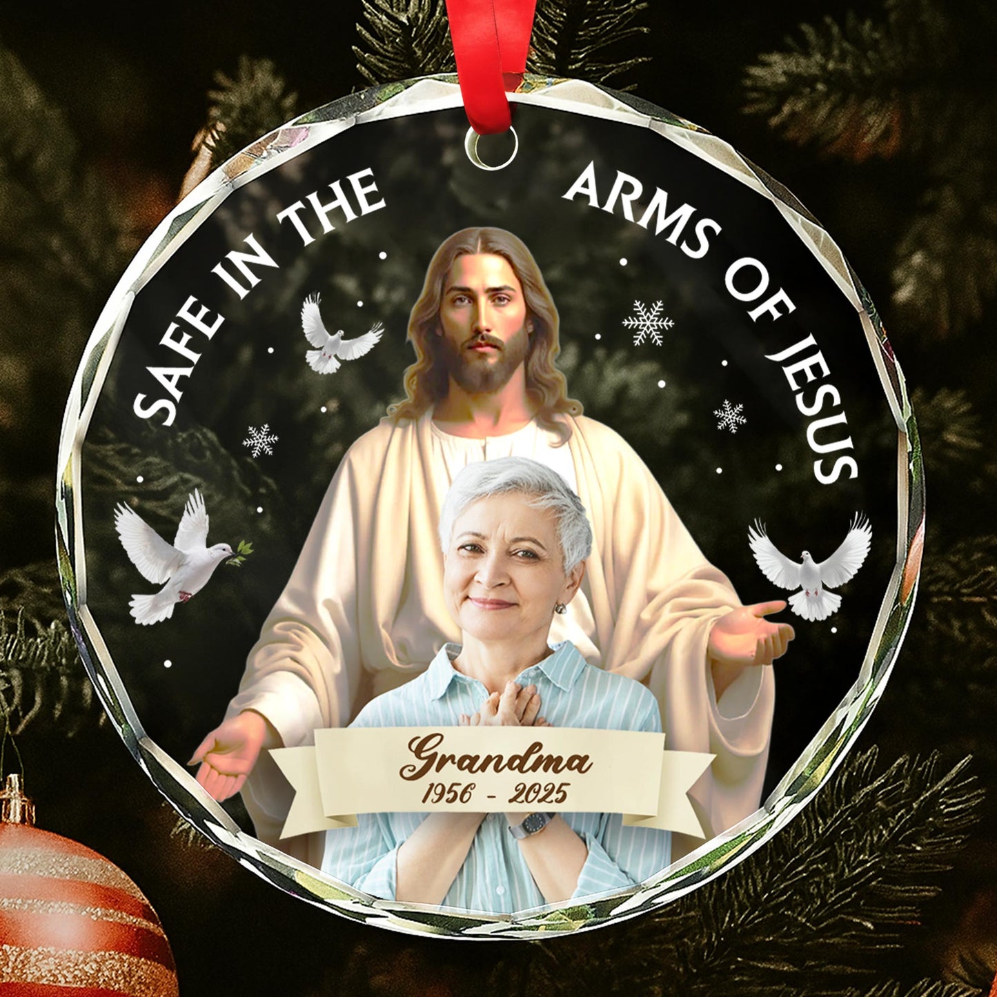 Safe in the Arms of Jesus Featuring Jesus and Dove