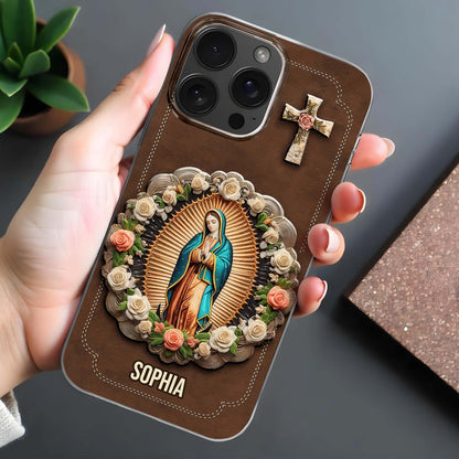 Virgin Mary And Roses Phone Case