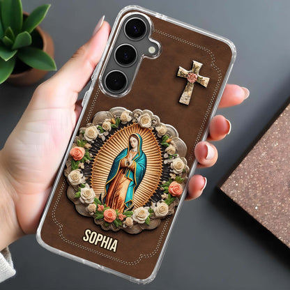 Virgin Mary And Roses Phone Case