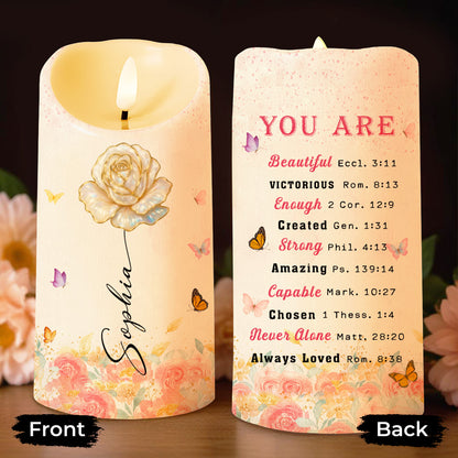 You Are Beautiful, Victorious, Enough, Rose And Butterflies