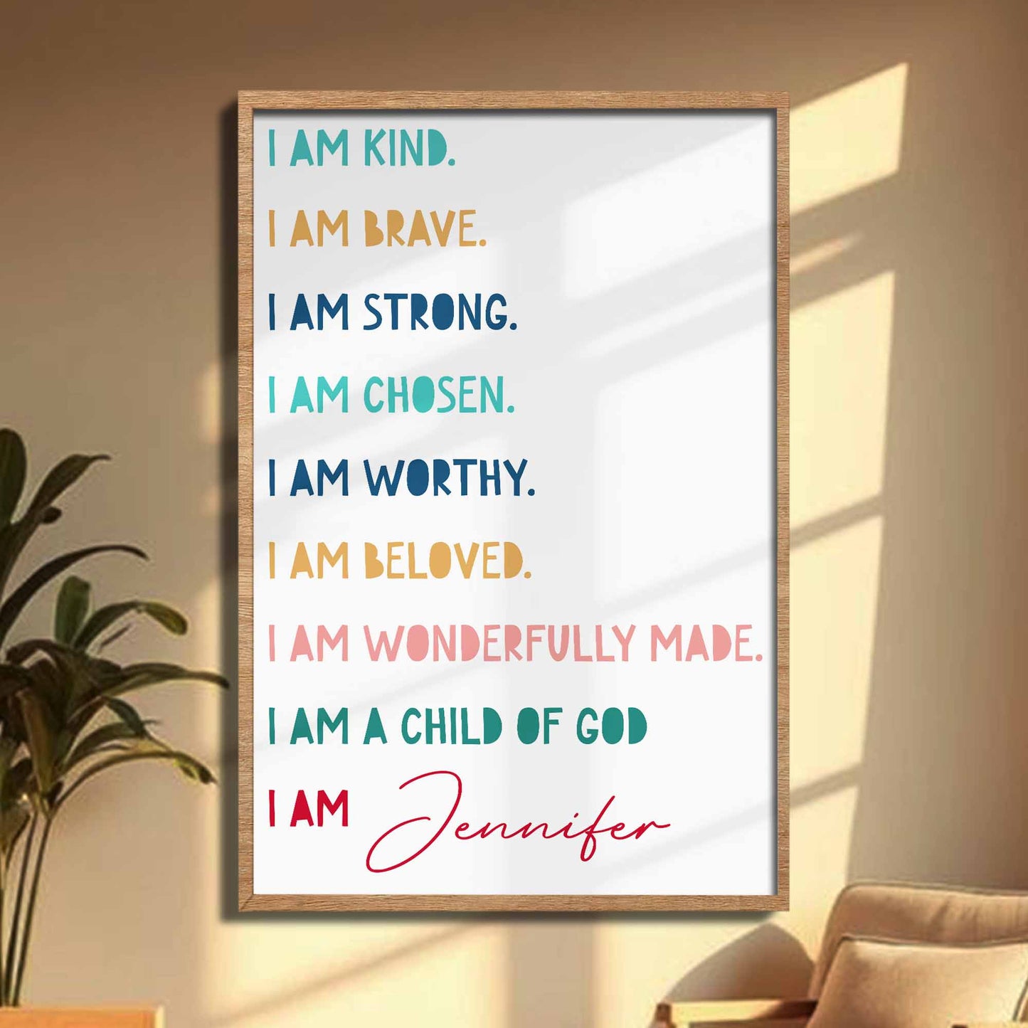I Am Kind, Brave, Strong, Chosen, Worthy, Beloved, Wonderfully Made, Child Of God