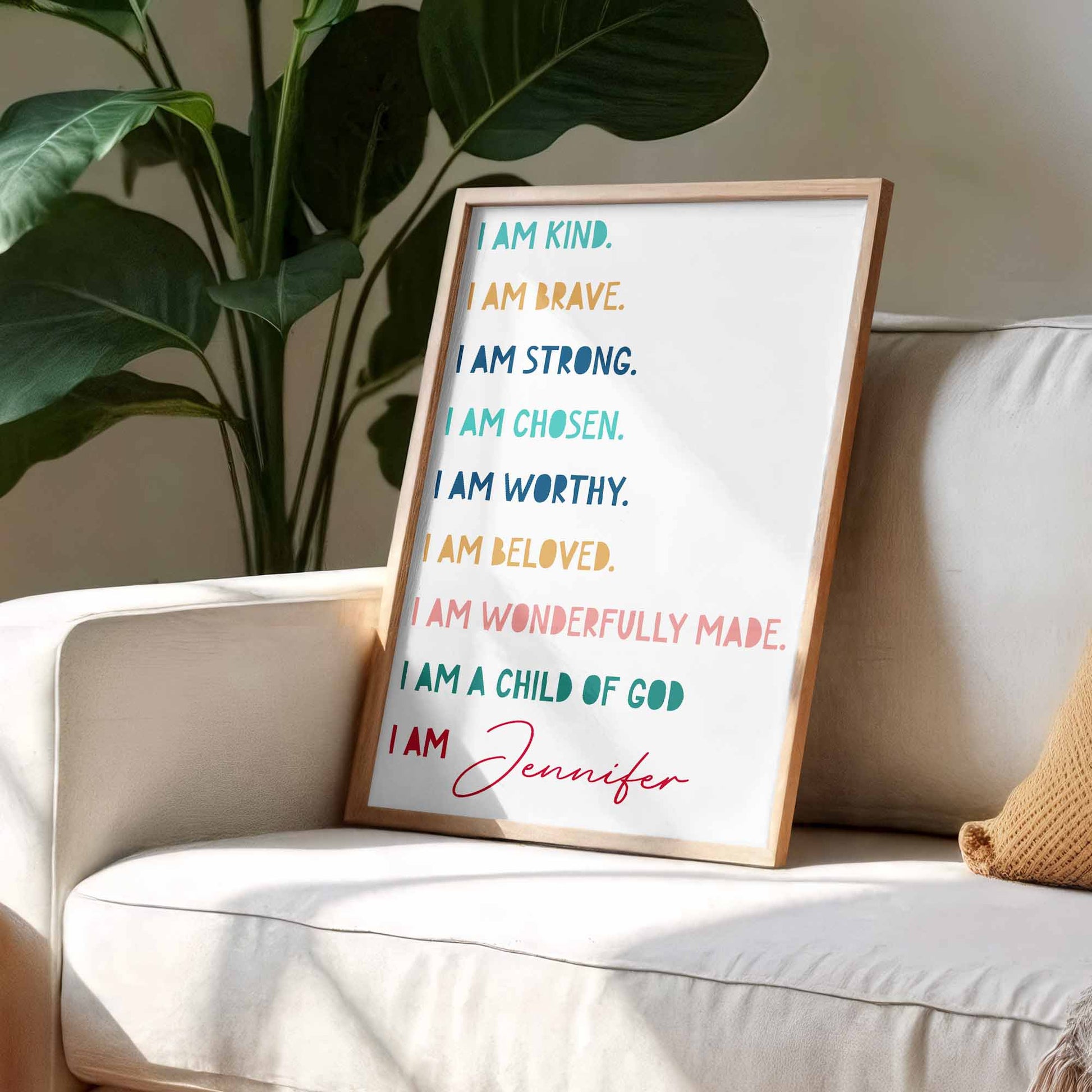 I Am Kind, Brave, Strong, Chosen, Worthy, Beloved, Wonderfully Made, Child Of God