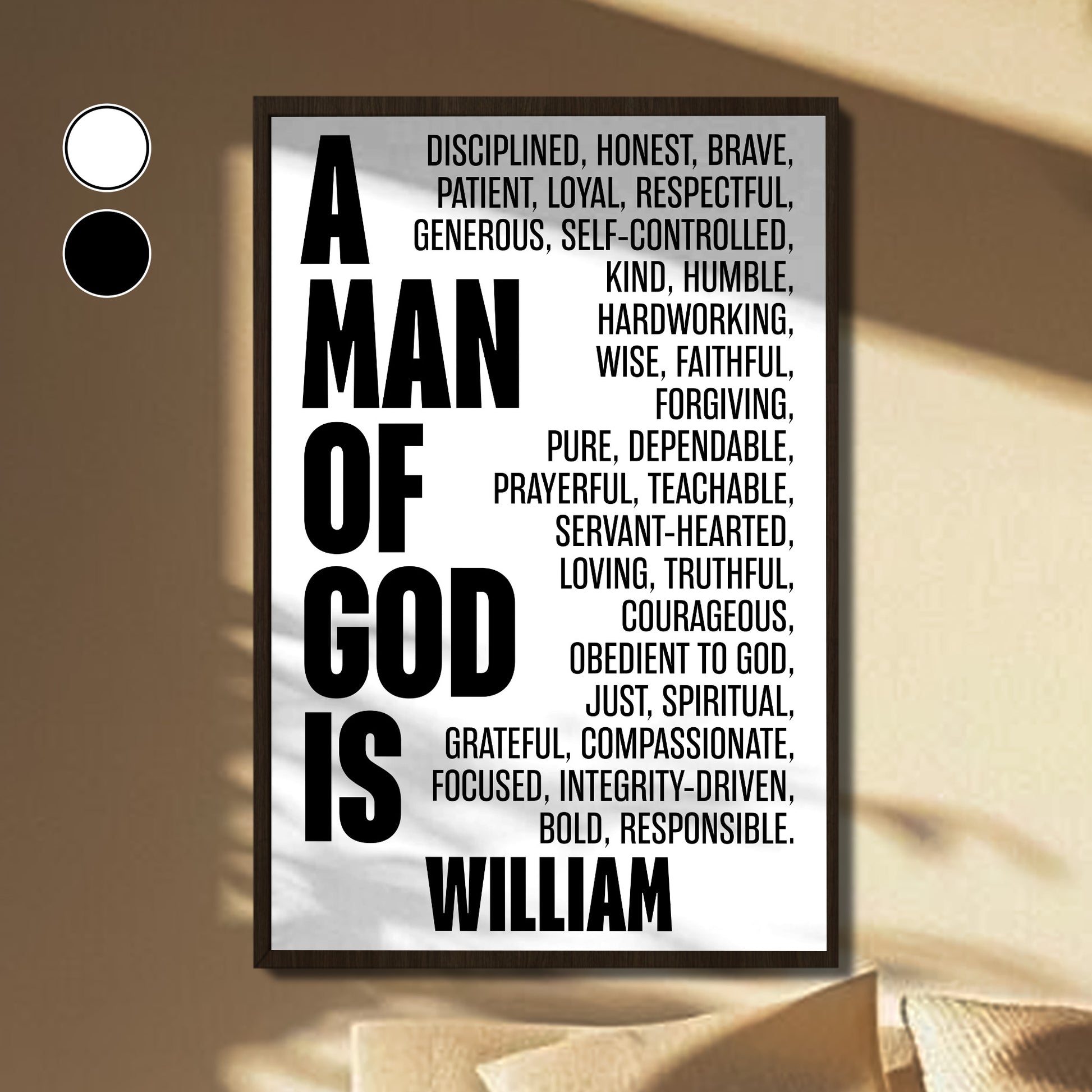 A Man Of God, Inspirational And Spiritual Poster