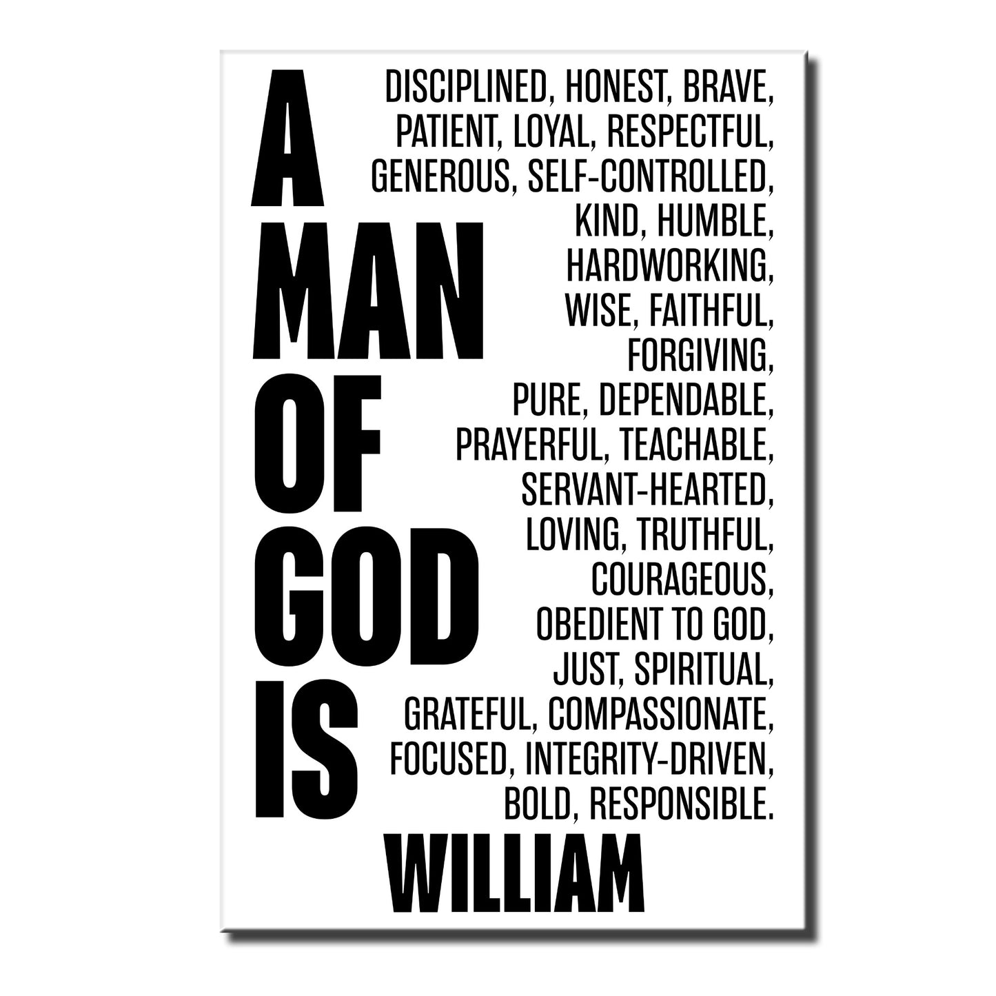 A Man Of God, Inspirational And Spiritual Poster