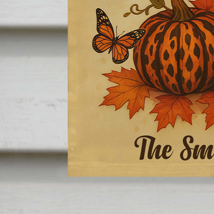 Fall For Jesus, He Never Leaves, Cross and Autumn Theme