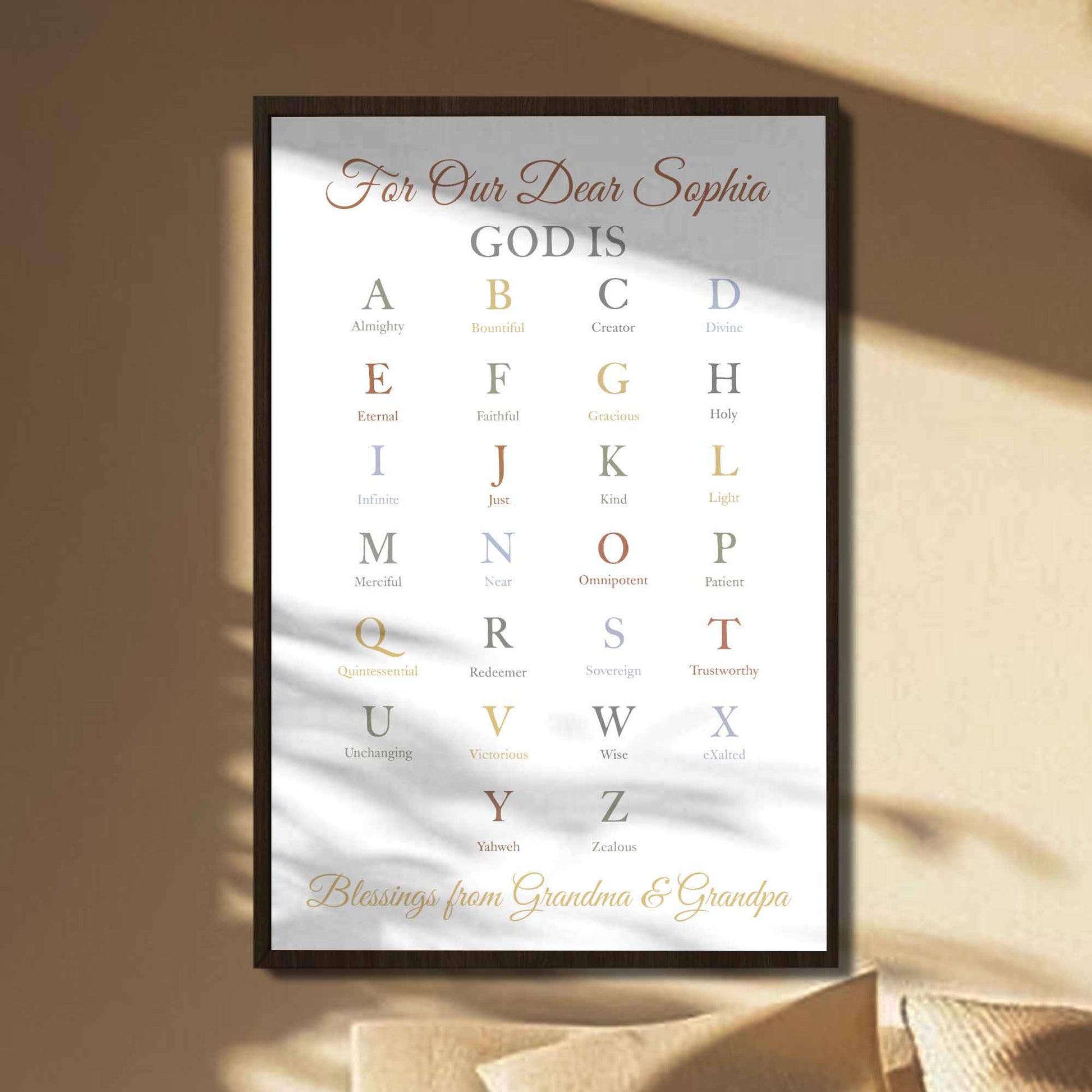 God Is A-Z Attributes, Blessings From Grandma And Grandpa