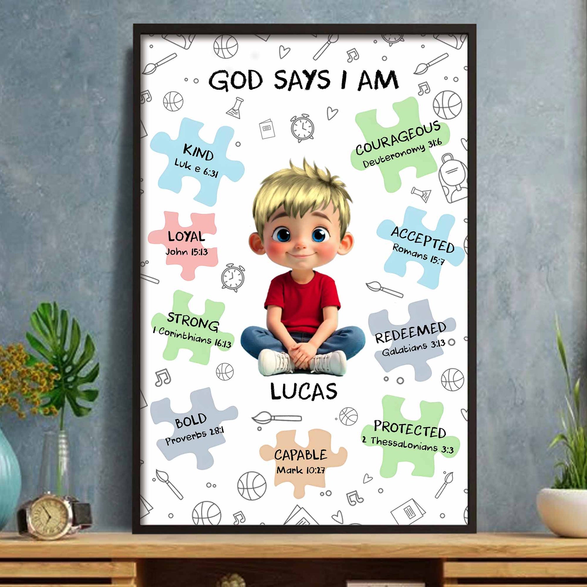 God Says I Am Kind, Loyal, Strong, Bold, Capable