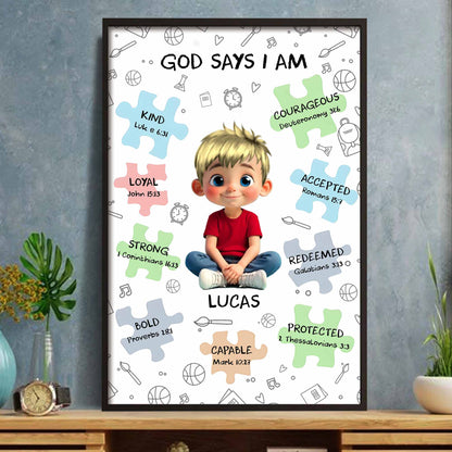 God Says I Am Kind, Loyal, Strong, Bold, Capable