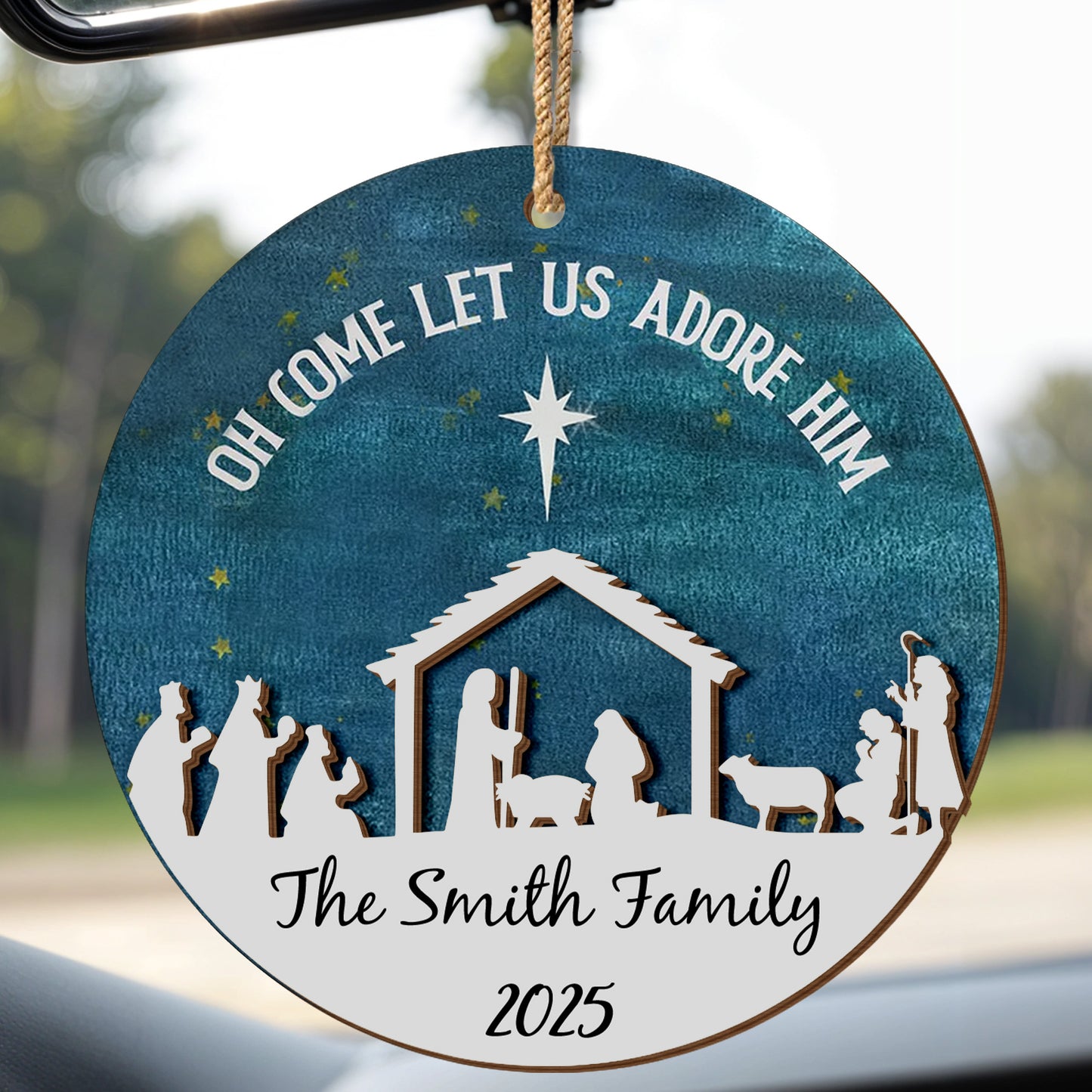 Oh Come Let Us Adore Him Nativity Scene