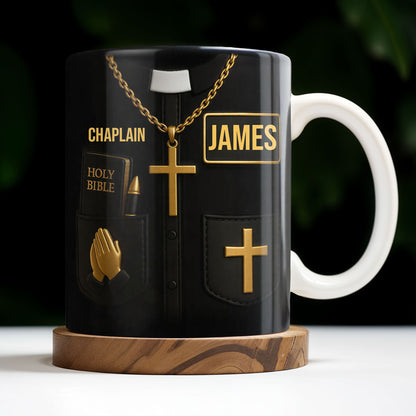 Celebrate Faith And Dedication Clergy Mug - Personalized Custom Coffee Mug - FTH111_MG