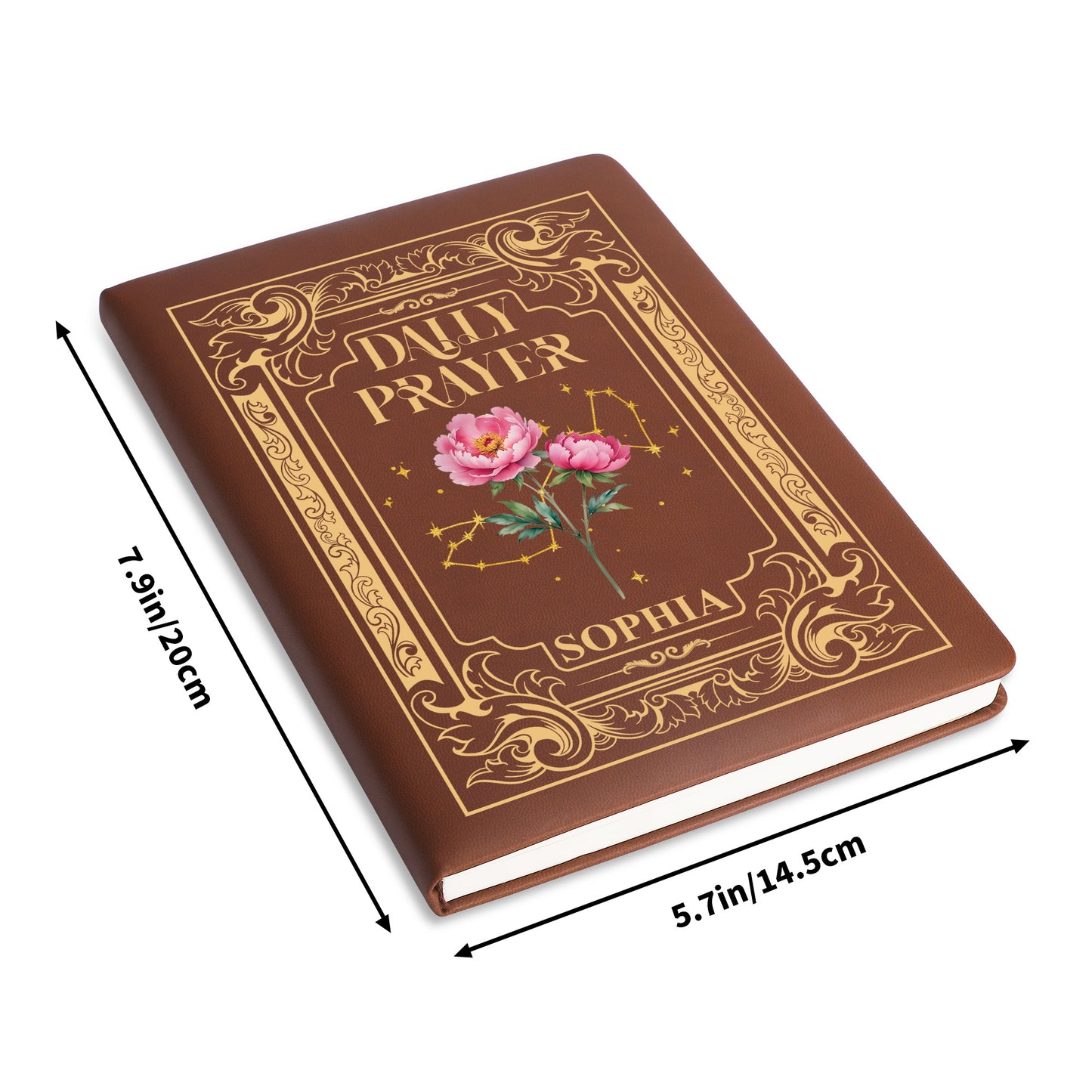 Daily Prayer Embossed With Flowers And Constellations