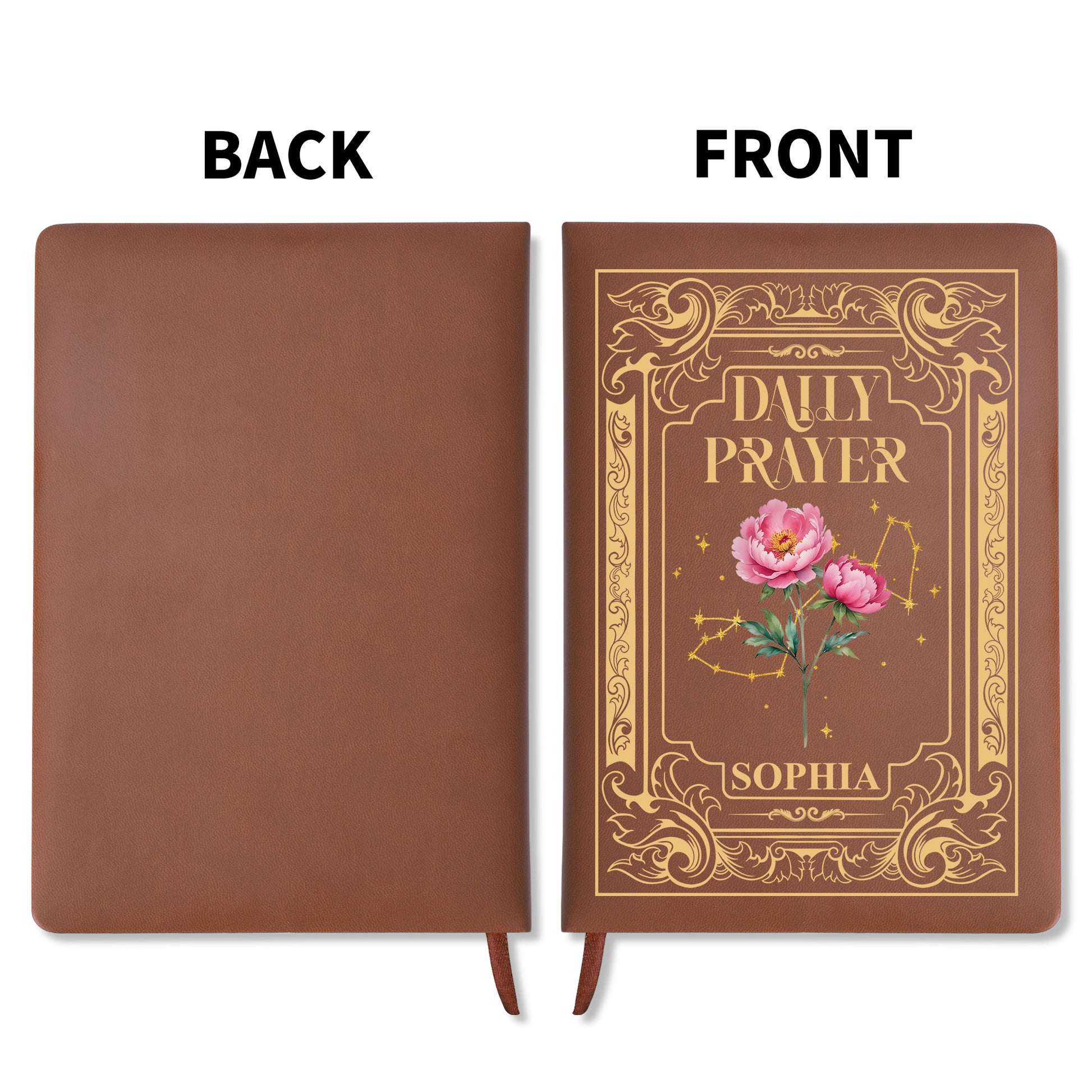 Daily Prayer Embossed With Flowers And Constellations