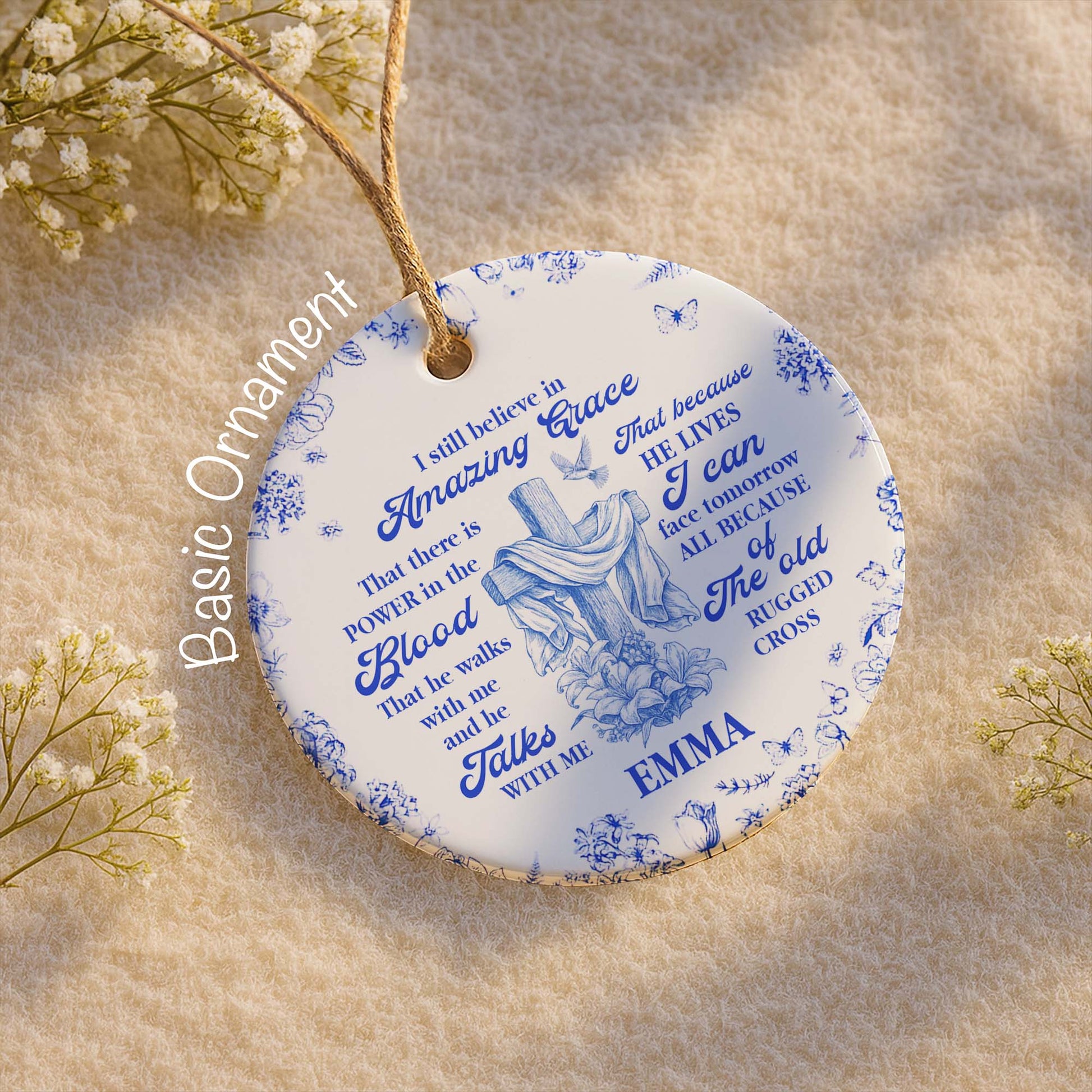 I Still Believe In Amazing Grace, Old Rugged Cross Ornament