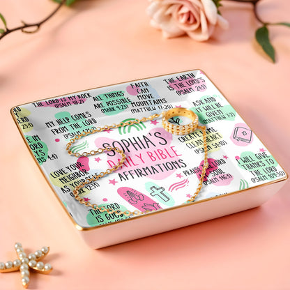 Sophia's Daily Bible Affirmations, Crosses And Hearts