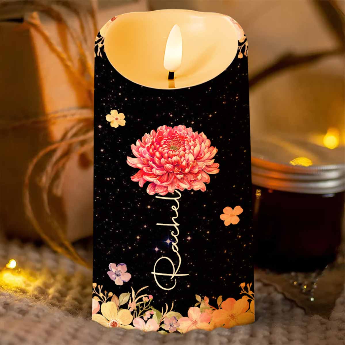 You Are Beautiful And Loved With Flowers And Stars Design