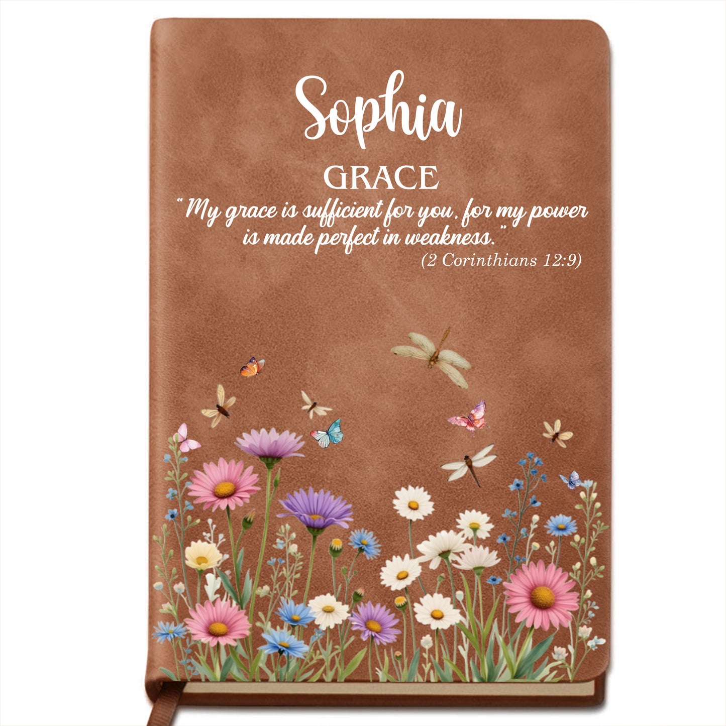 Grace and Joy Scripture, Flowers and Butterflies