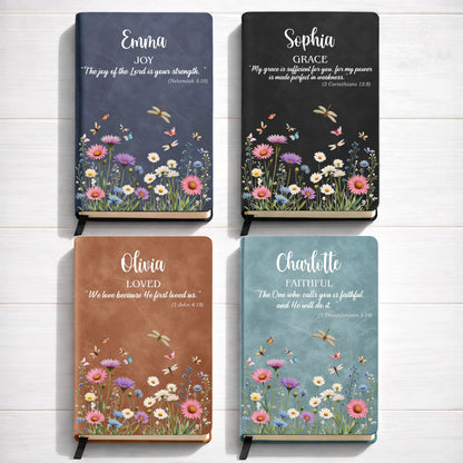 Grace and Joy Scripture, Flowers and Butterflies