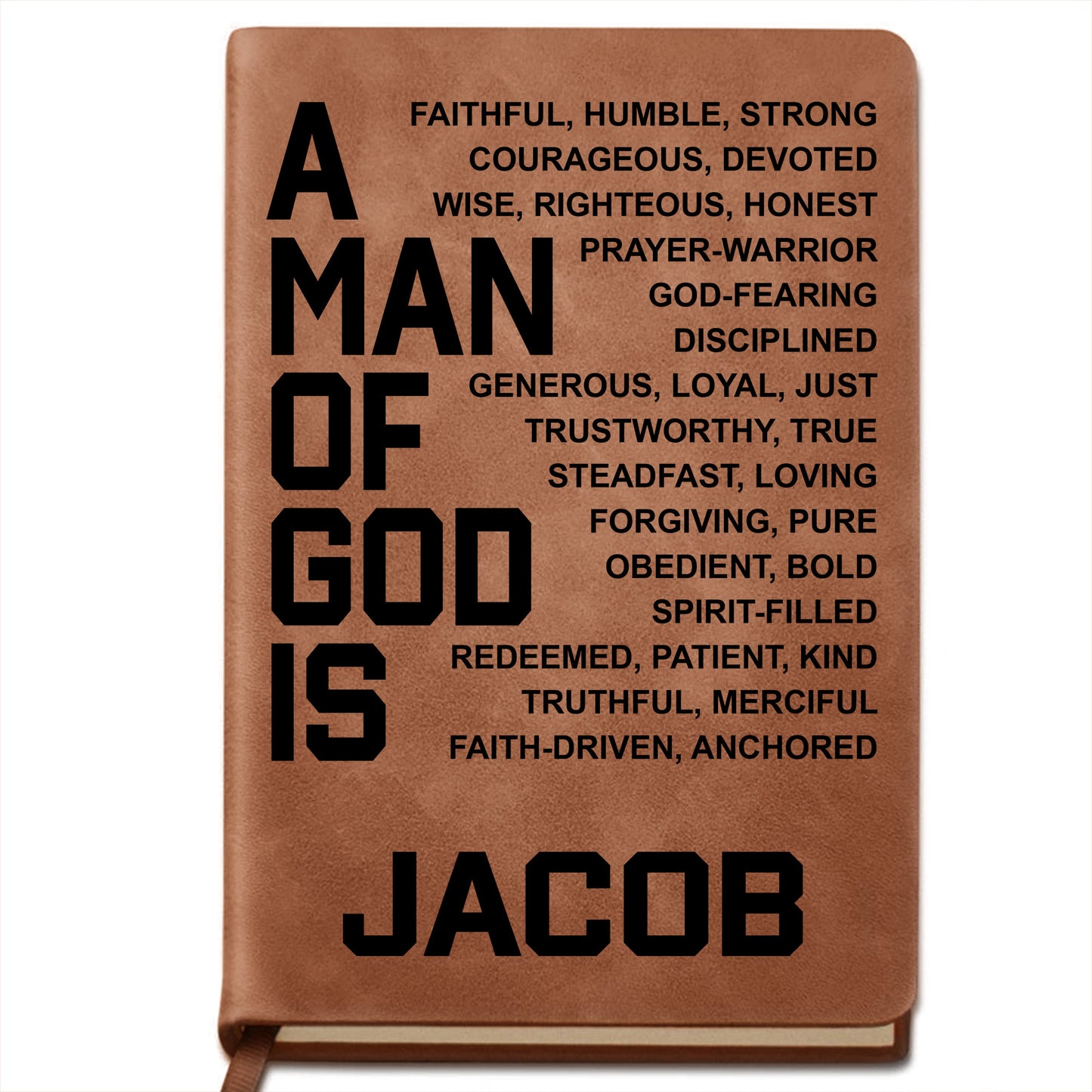 A Man Of God Is Faithful Strong Religious Typography Design