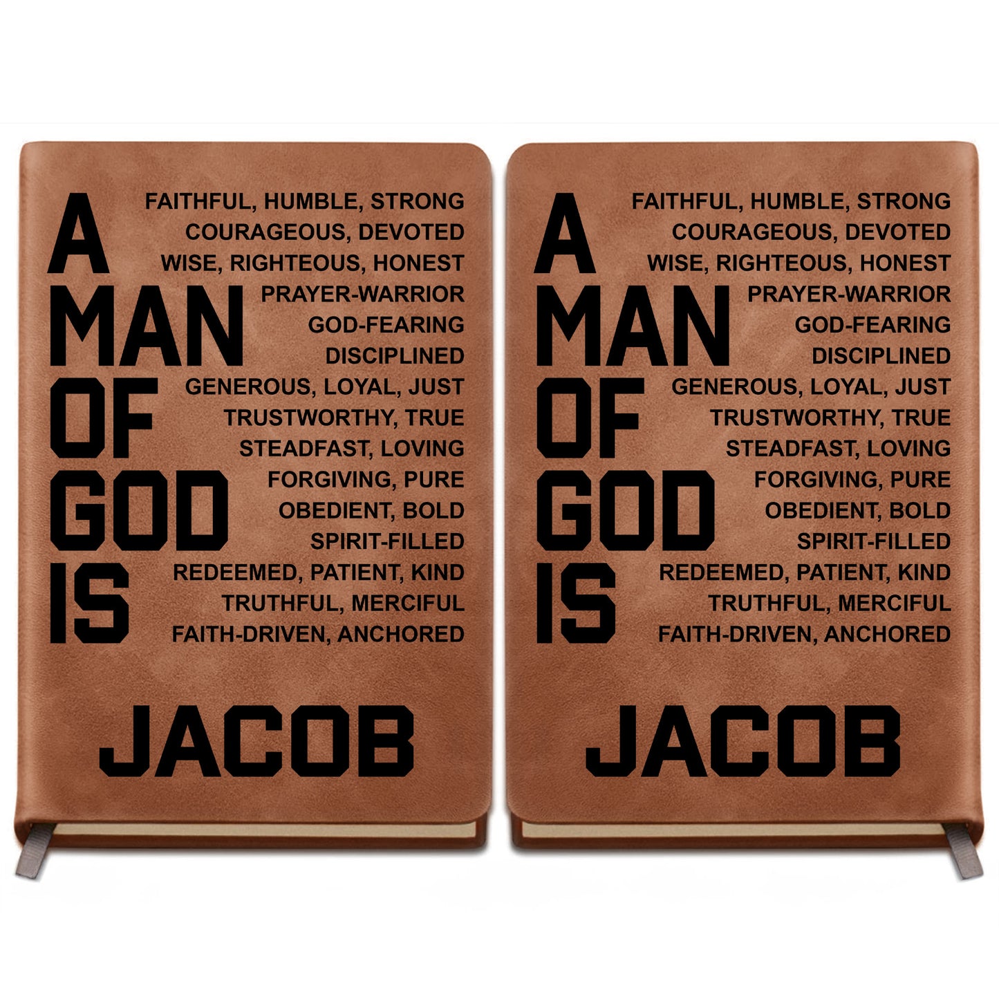 A Man Of God Is Faithful Strong Religious Typography Design