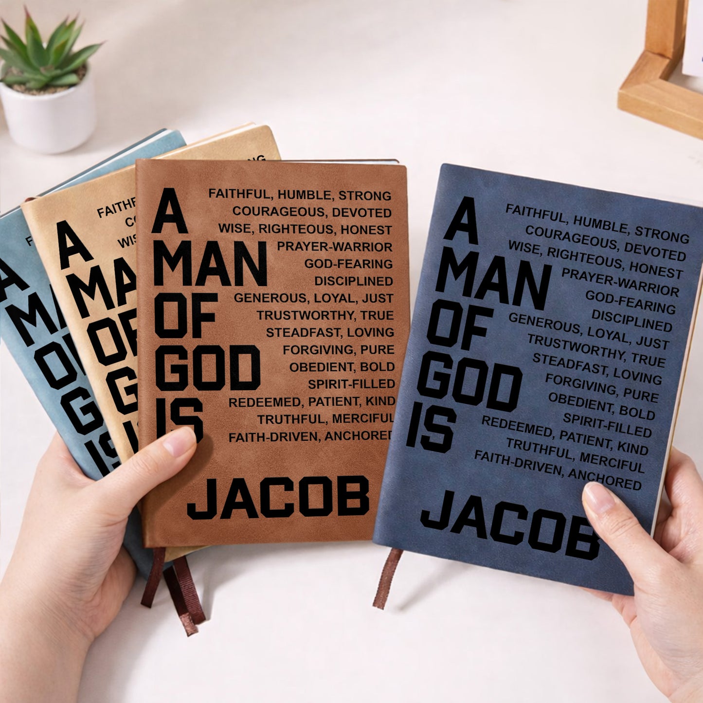 A Man Of God Is Faithful Strong Religious Typography Design