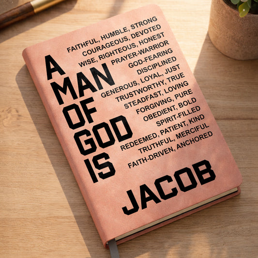 A Man Of God Is Faithful Strong Religious Typography Design