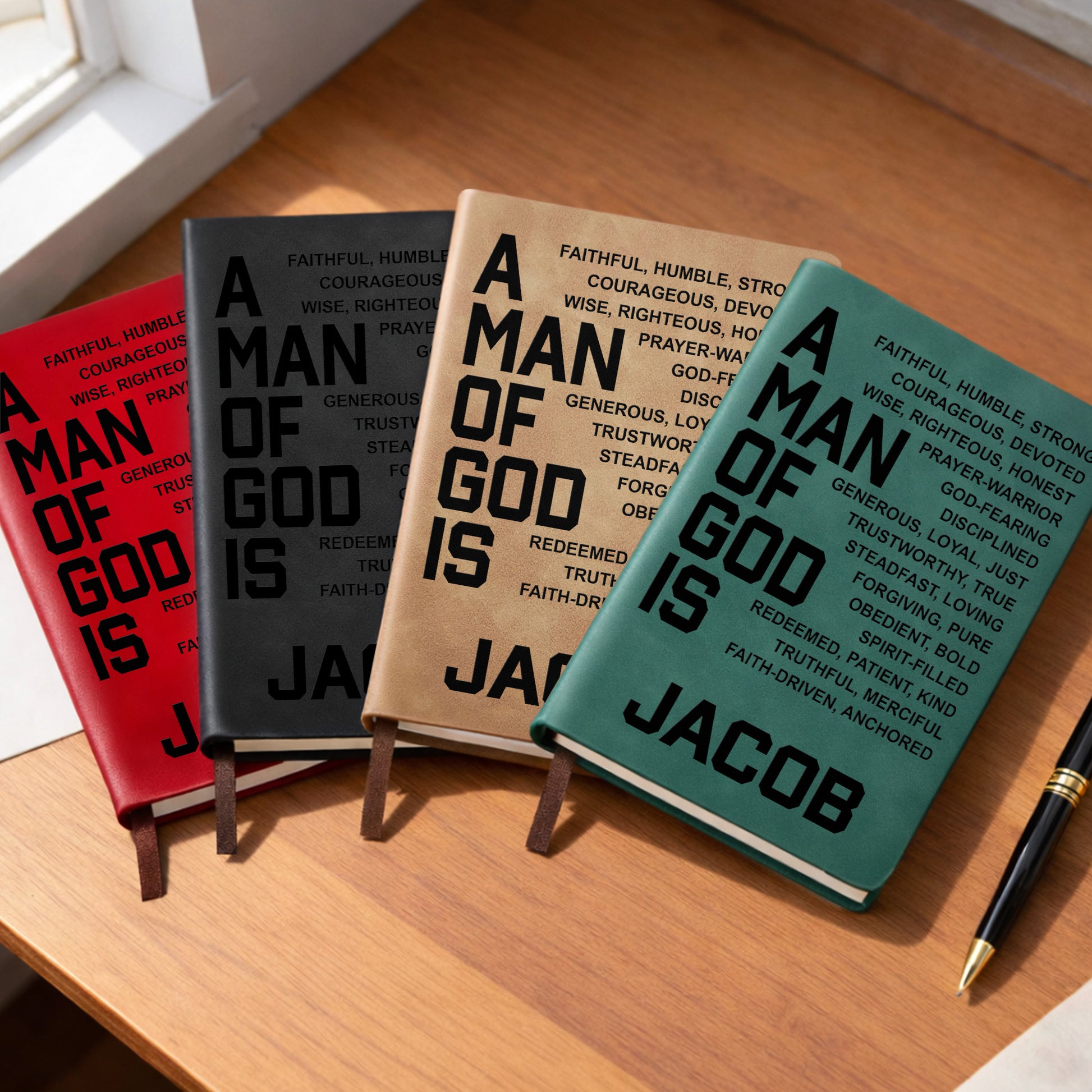 A Man Of God Is Faithful Strong Religious Typography Design