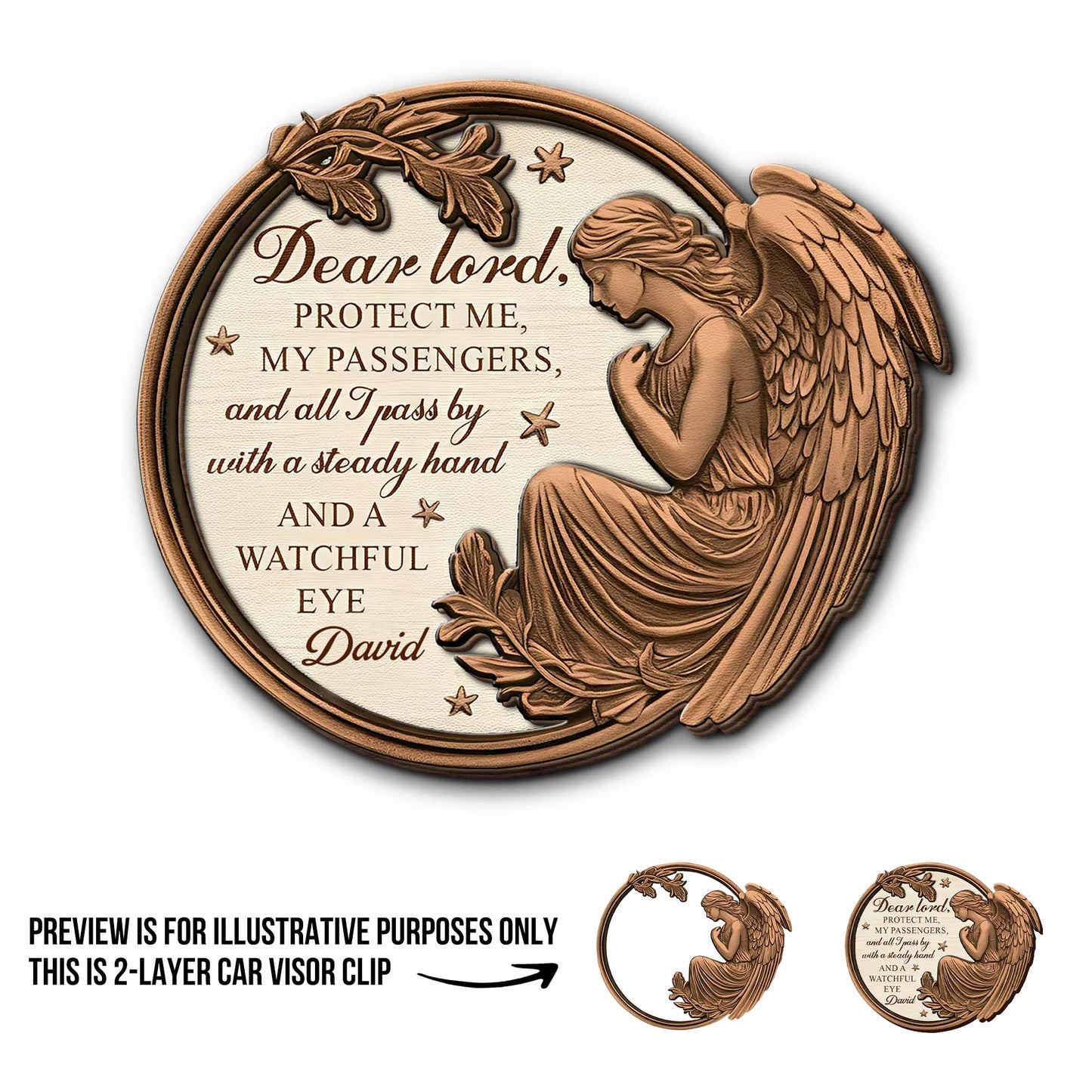 Dear Loved, Protect Me, Angel Visor Clip, Stars
