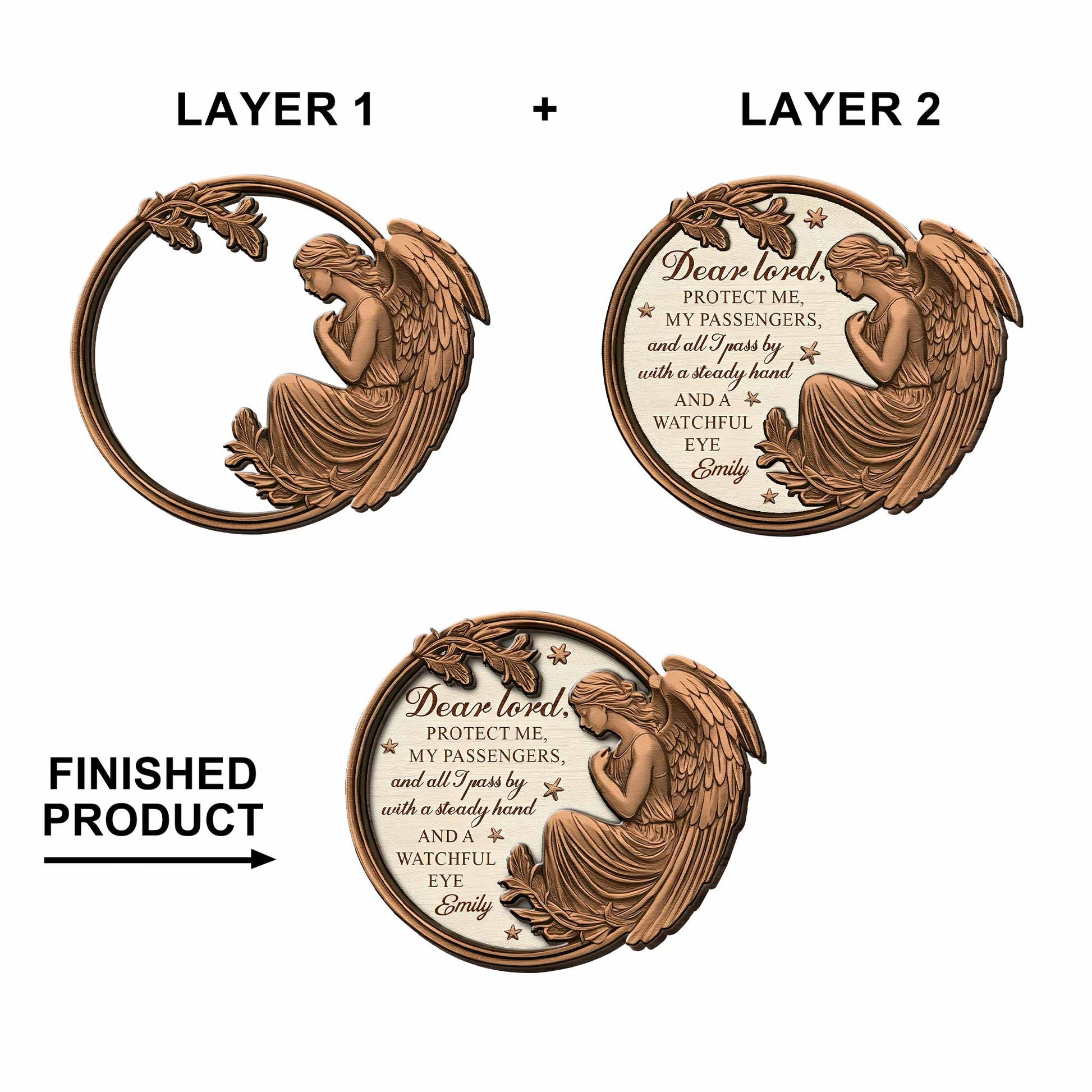 Dear Loved, Protect Me, Angel Visor Clip, Stars