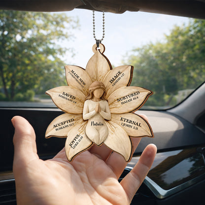 Made New, Saved, Joyful Angel Wood Ornament