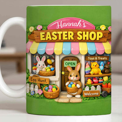 Easter Shop Egg Hunt With Bunnies And Chicks Design