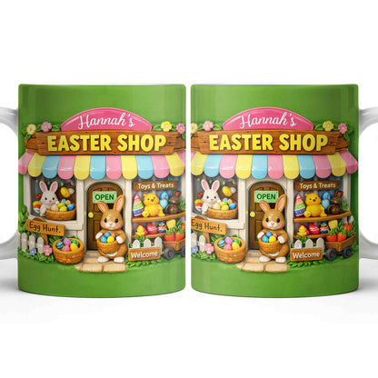 Easter Shop Egg Hunt With Bunnies And Chicks Design