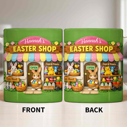 Easter Shop Egg Hunt With Bunnies And Chicks Design