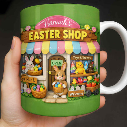 Easter Shop Egg Hunt With Bunnies And Chicks Design