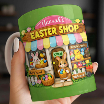 Easter Shop Egg Hunt With Bunnies And Chicks Design