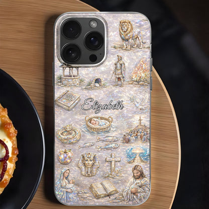 Divine Journey Through Faith With Holy Bible And Sacred Symbols