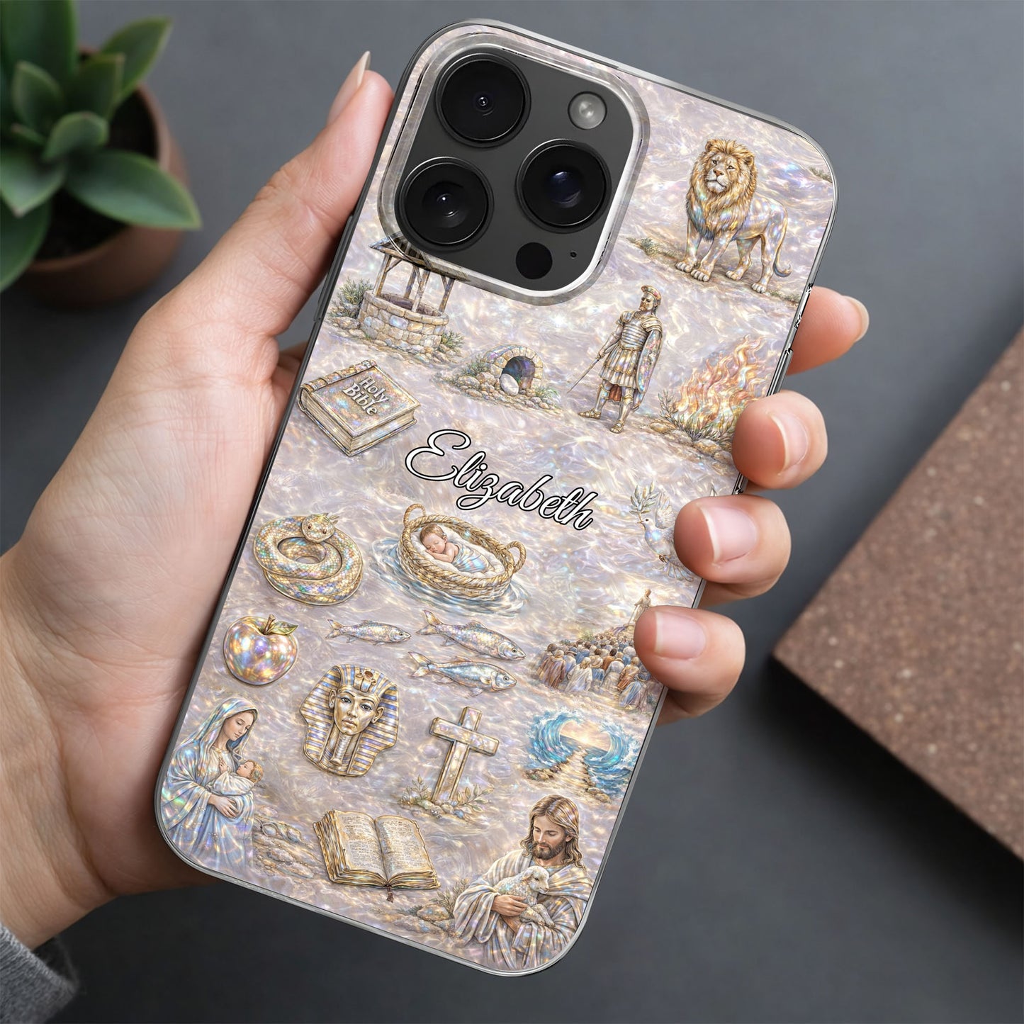 Divine Journey Through Faith With Holy Bible And Sacred Symbols