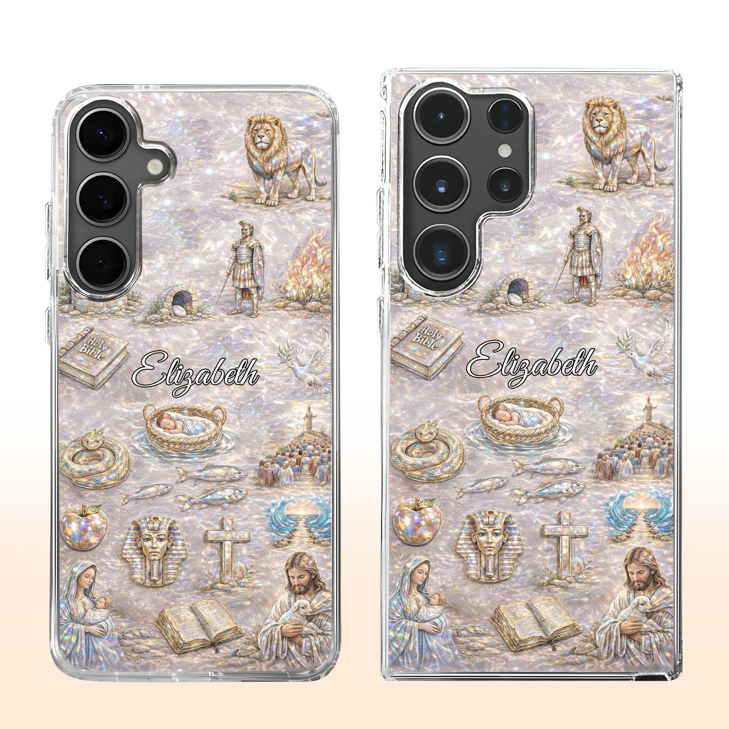 Divine Journey Through Faith With Holy Bible And Sacred Symbols