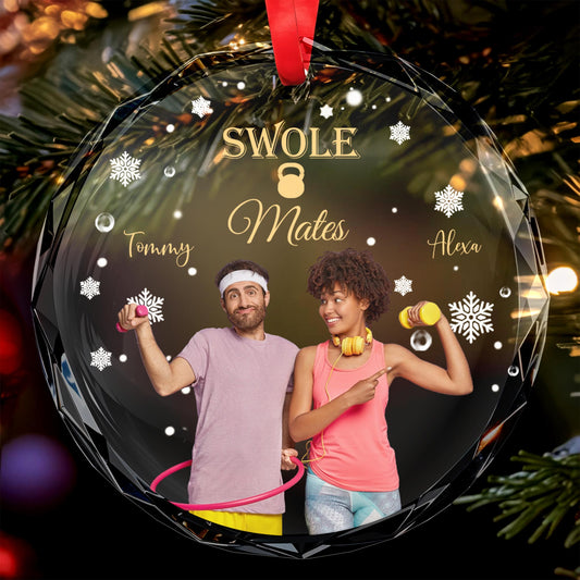 Swole Mates Celebrating Fitness and Friendship Ornament