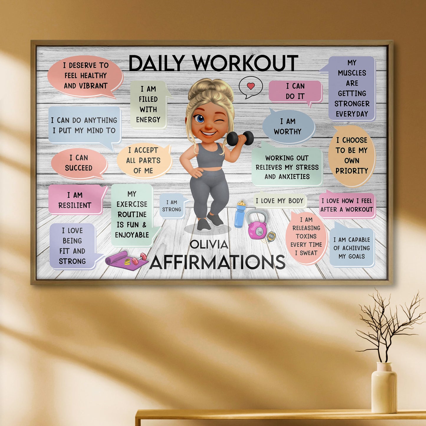 Daily Workout Olivia Affirmations For Fitness Lovers